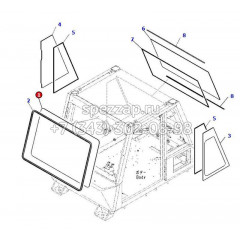 562-95-3A311 Стекло переднее Komatsu