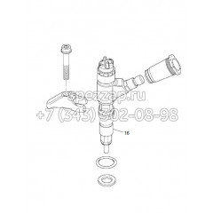 860514735 Топливная форсунка экскаватора XE225DN